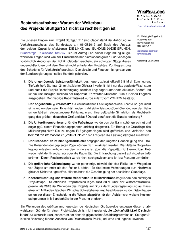 S21 bestandsaufnahme engelhard 2015 05 06