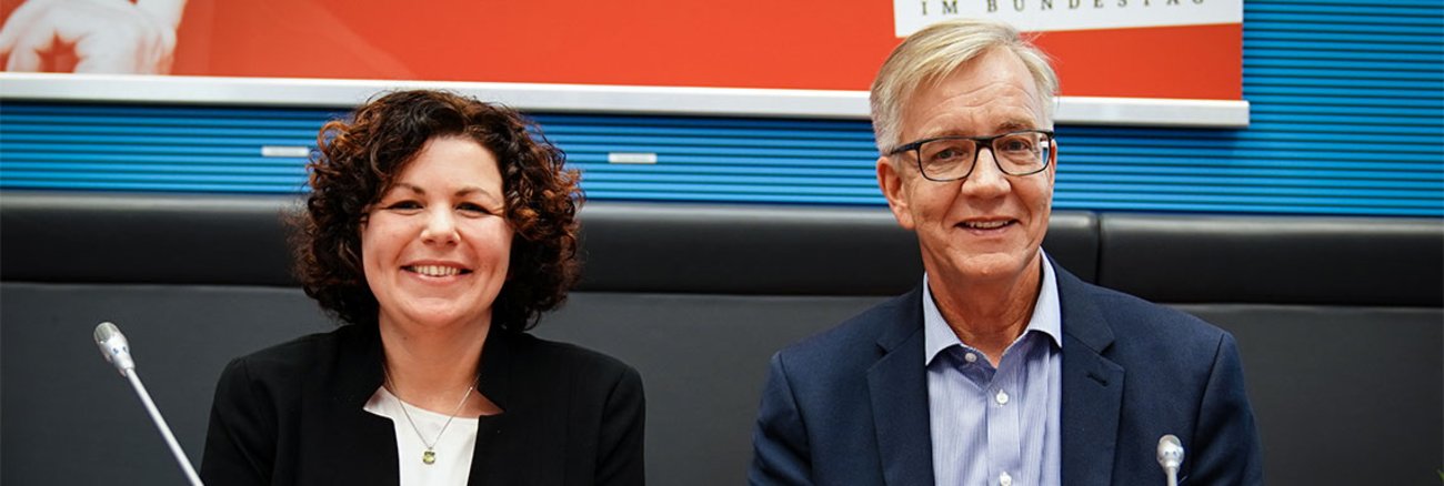 Amira Mohamed Ali und Dietmar Bartsch