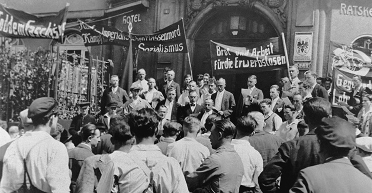Demonstration am 1. Mai 1932 in Schwarzenberg