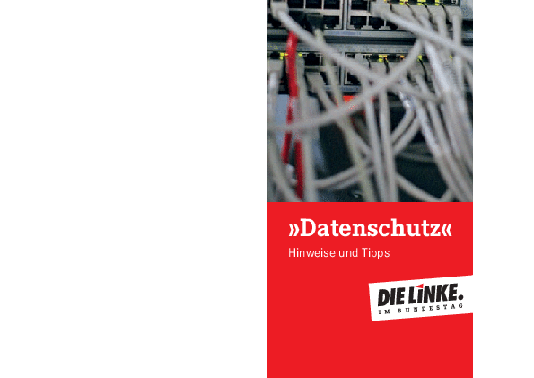 Broschuere datenschutz 2013
