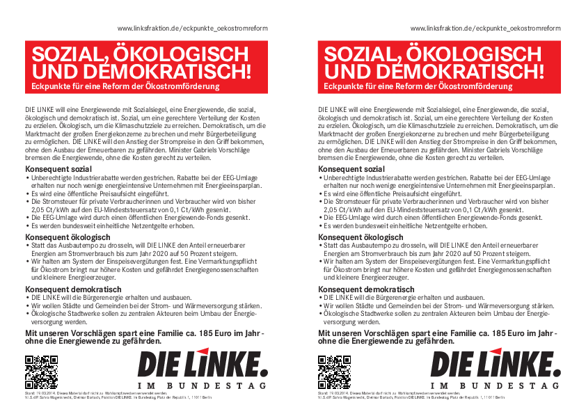 20140319 eckpunkte oekostromreform
