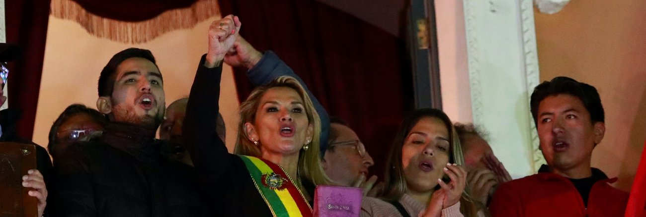 Nach dem Putsch gegen Boliviens Präsident Evo Morales hat sich die Senatorin Jeanine Anez selbst zur Präsidentin erklärt © REUTERS/Henry Romero