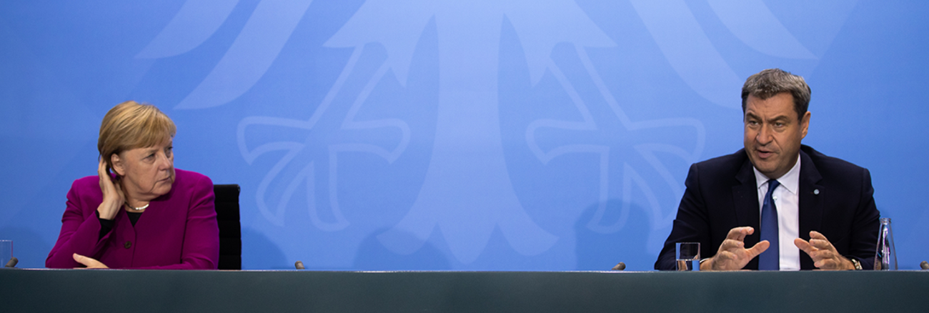 Angela Merkel und Markus Soeder ©ddp images/EPA-EFE 