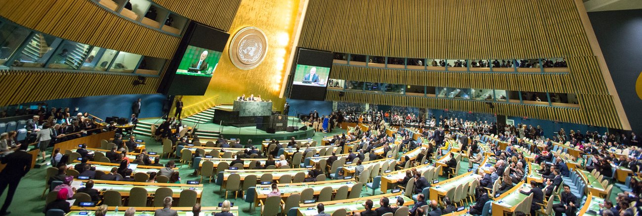 Generalversammlung der Vereinten Nationen im UNO-Hauptquartier in New York © UN Photo/Manuel Elias