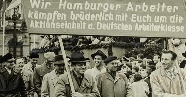 Demonstration am 1. Mai 1956 in Rostock