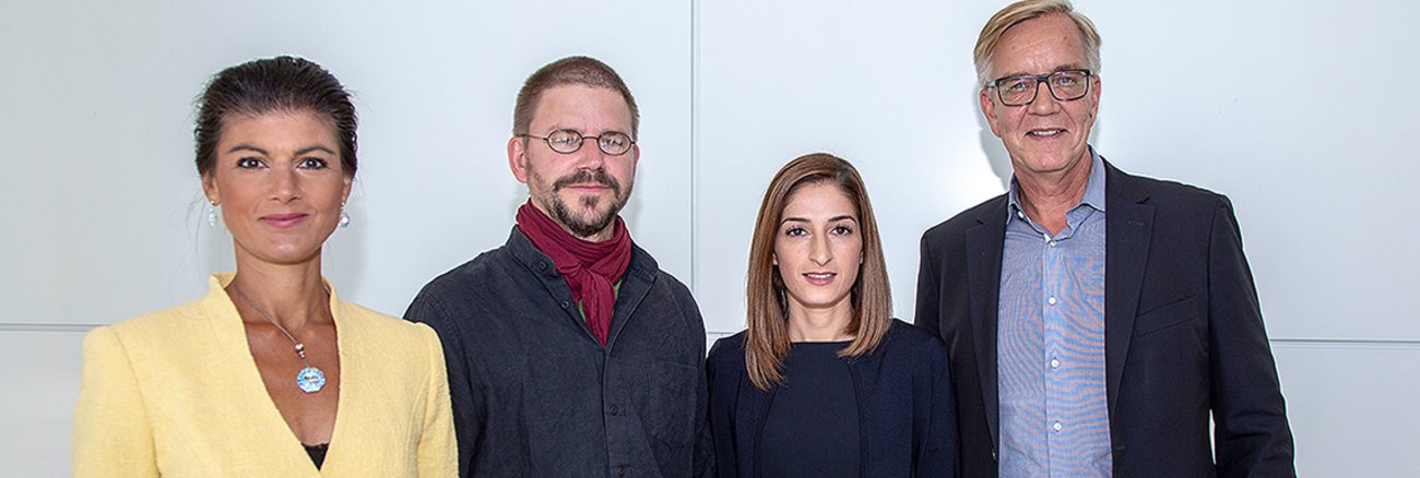 Sahra Wagenknecht, Peter Steudtner, Mesale Tolu und Dietmar Bartsch