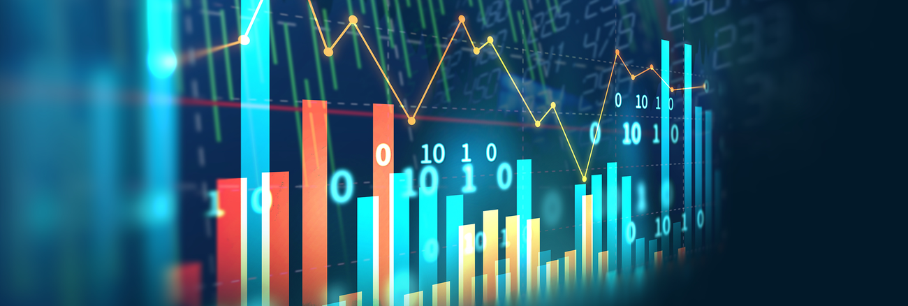 grafische Darstellung von Diagrammen, Daten, Schaubildern, Statistiken und Kurven. Foto: © istock.com/monsitj 