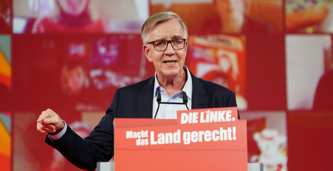 Dietmar Bartsch auf dem Bundesparteitag am 26. Februar 2021 Dietmar Bartsch auf dem Bundesparteitag am 26. Februar 2021