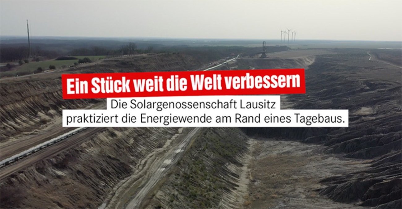 Ein Stück weit die Welt verbessern: Lausitzer Solargenossenschaft SoGeLa