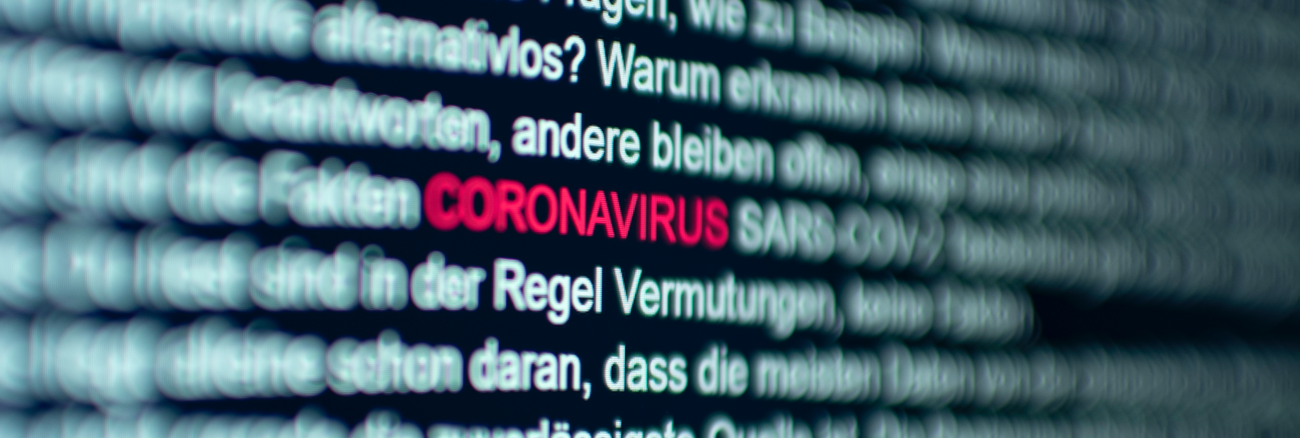 Das Wort Coronavirus in einem Text auf einem Computerbildschirm ist rot hervorgehoben © iStock/pxel66 Das Wort Coronavirus in einem Text auf einem Computerbildschirm ist rot hervorgehoben © iStock/pxel66