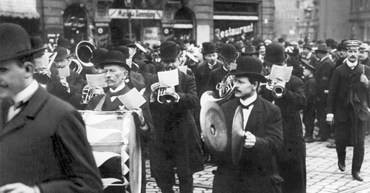 Demonstration am 1. Mai 1911 in Dresden