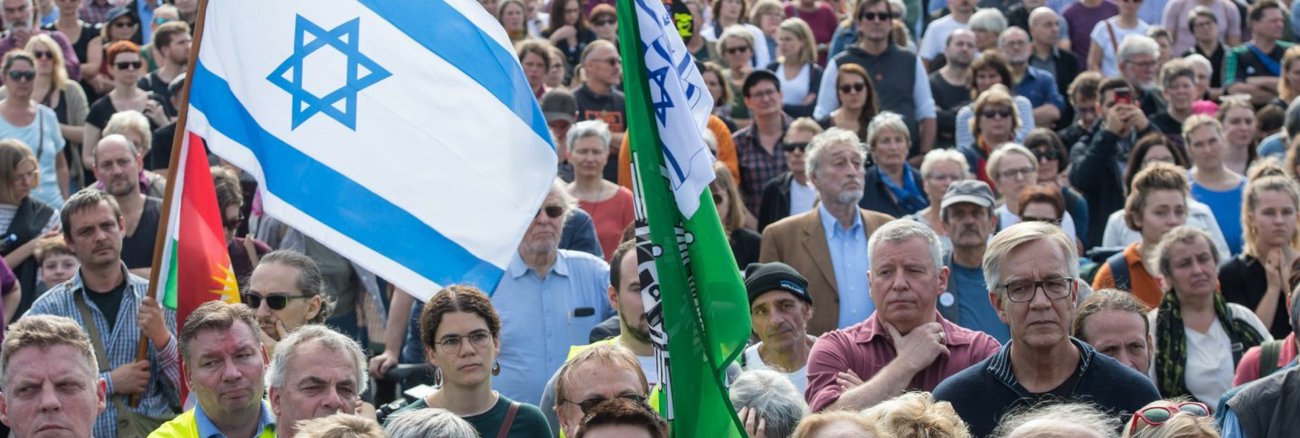 Dietmar Bartsch am 13. Oktober 2019 in Berlin beim Unteilbar-Protestzug gegen Antisemitismus © AFP