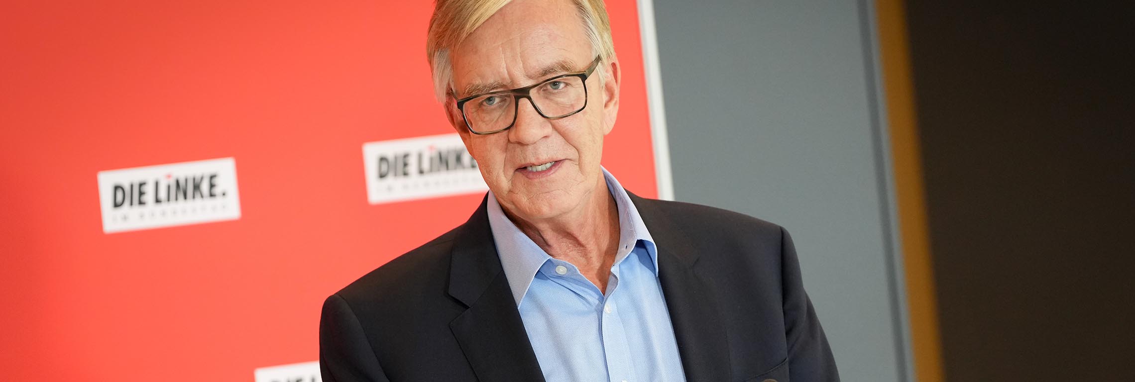 Pressestatement mit Amira Mohamed Ali und Dietmar Bartsch Pressestatement mit Amira Mohamed Ali und Dietmar Bartsch