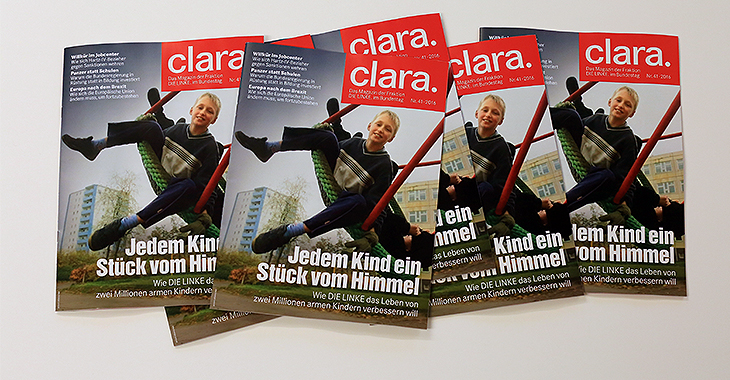 Mehrere Hefte des Fraktionsmagazins clara Mehrere Hefte des Fraktionsmagazins clara