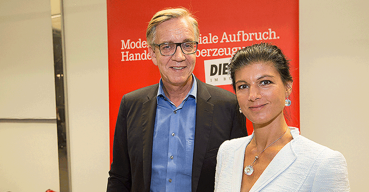 Fraktionsklausur in Potsdam: Dietmar Bartsch und Sahra Wagenknecht