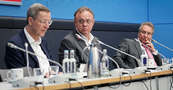 Michael Harms (li.) und Klaus Ernst (re.), Michael Harms (li.) und Klaus Ernst (re.)
