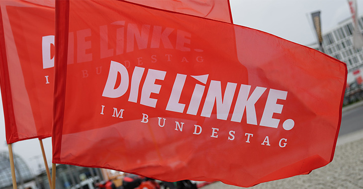 Fahne Linksfraktion im Bundestag 