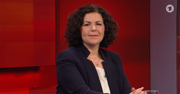 Amira Mohamed Ali bei ARD Hart aber fair Amira Mohamed Ali bei ARD Hart aber fair