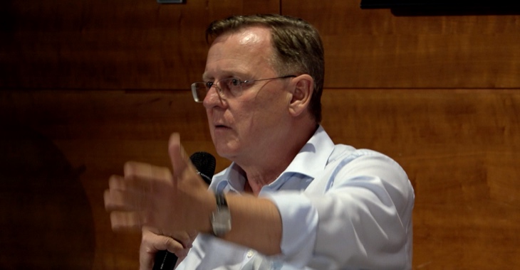 Bodo Ramelow spricht auf der Ostkonferenz der Linksfraktion am 28. August 2019 in Weimar Bodo Ramelow spricht auf der Ostkonferenz der Linksfraktion am 28. August 2019 in Weimar