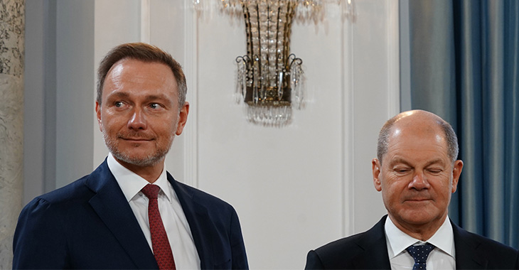 Finanzminister Christian Lindner und Bundeskanzler Olaf Scholz