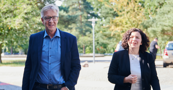 Dietmar Bartsch und Amira Mohamed Ali © picture alliance/dpa/Annette Riedl