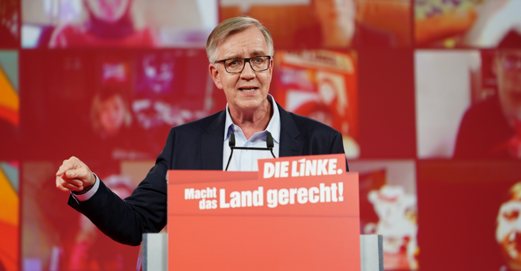 Dietmar Bartsch auf dem Bundesparteitag am 26. Februar 2021 Dietmar Bartsch auf dem Bundesparteitag am 26. Februar 2021
