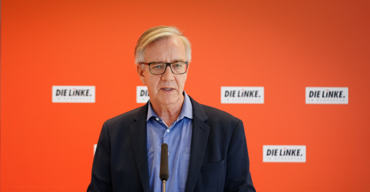 Pressestatement mit Dietmar Bartsch