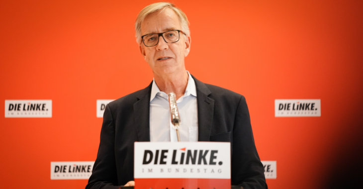 Pressestatement mit Dietmar Bartsch