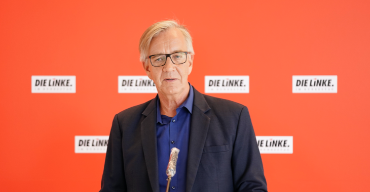 Pressestatement mit Dietmar Bartsch