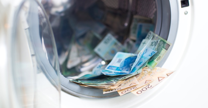 Geldscheine in einer Waschmaschine © iStock/djedzura