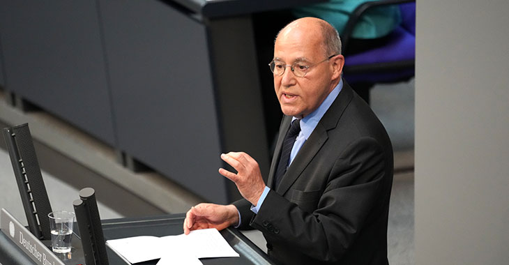 Gregor Gysi am Rednerpult