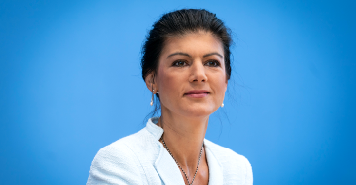 Sahra Wagenknecht in der Bundespressekonferenz @ ddp images/Henning Schacht
