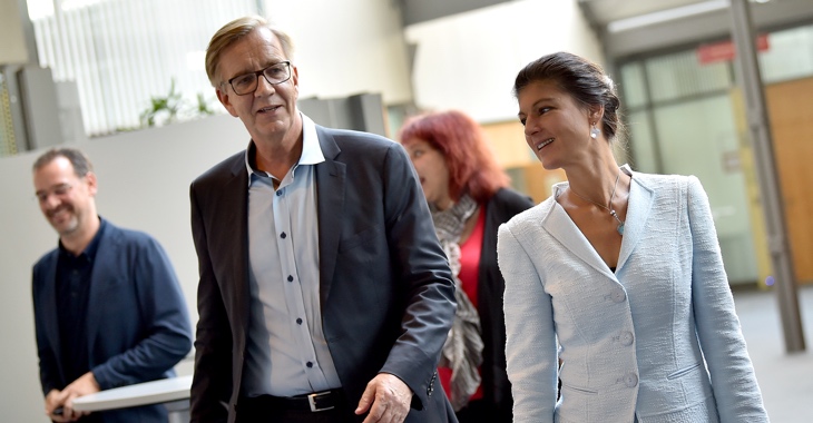 Sahra Wagenknecht und Dietmar Bartsch © dpa/Britta Pedersen