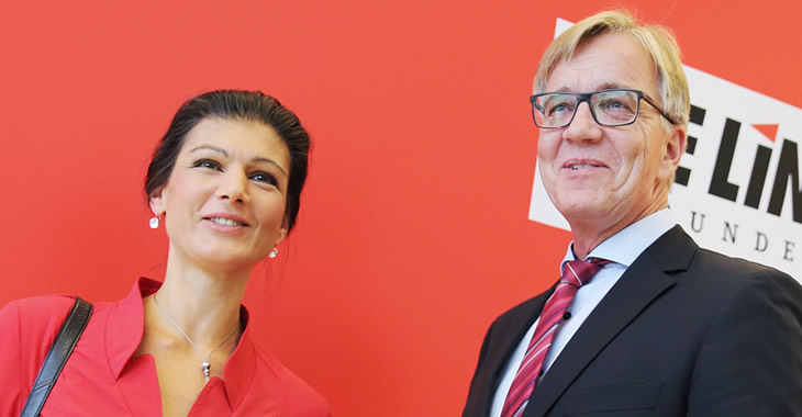 Sahra Wagenknecht und Dietmar Bartsch © dpa