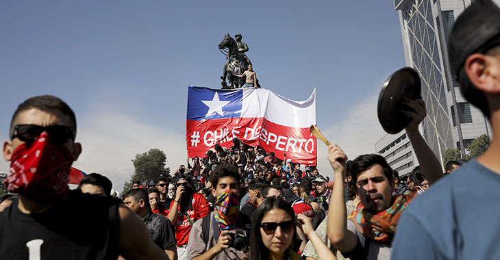 Proteste in Chile © picture alliance/AP Photo Proteste in Chile