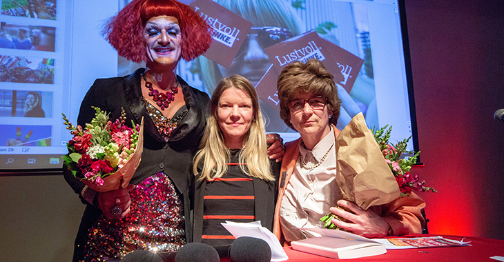 Queer-Empfang 2018: Gloria Viagra, Doris Achelwilm und Coco Lores Queer-Empfang 2018: Gloria Viagra, Doris Achelwilm und Coco Lores