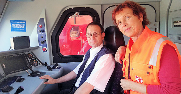 Hauptlokführer Franz und Sabine Leidig Hauptlokführer Franz und Sabine Leidig