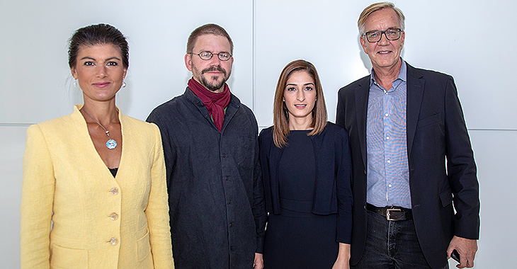 Sahra Wagenknecht, Peter Steudtner, Mesale Tolu und Dietmar Bartsch Sahra Wagenknecht, Peter Steudtner, Mesale Tolu und Dietmar Bartsch