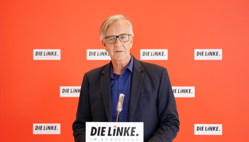 Pressestatement mit Dietmar Bartsch Pressestatement mit Dietmar Bartsch
