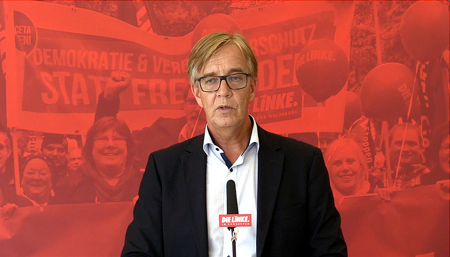 Pressestatement mit Dietmar Bartsch Pressestatement mit Dietmar Bartsch