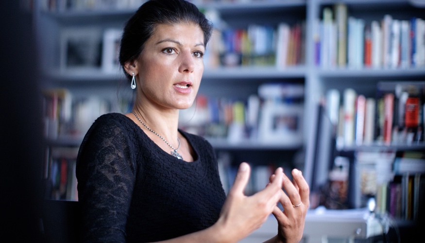 Sahra Wagenknecht im Interview © APA/Georg Hochmuth