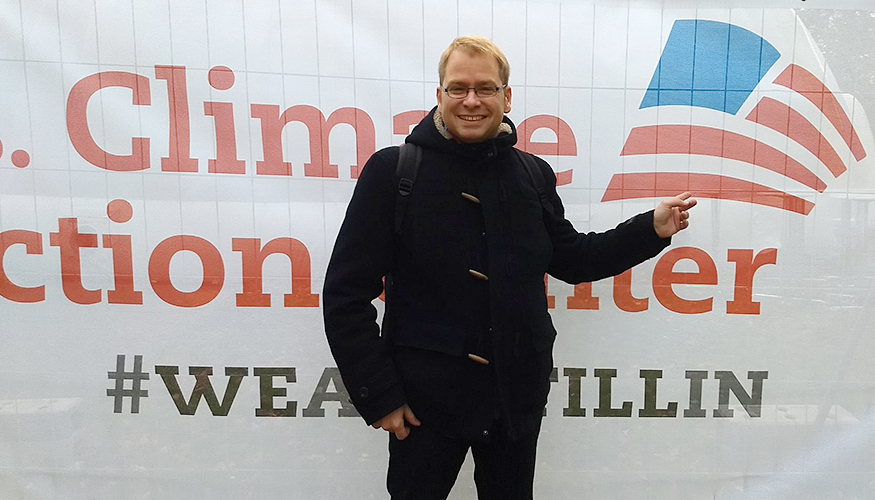 Lorenz Gösta Beutin bei der Weltklimakonferenz in Bonn Lorenz Gösta Beutin bei der Weltklimakonferenz in Bonn
