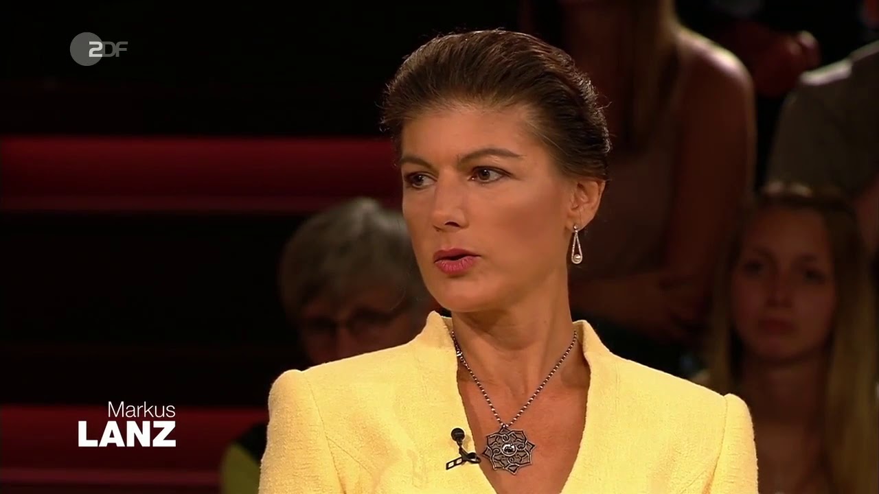 Sahra Wagenknecht am September bei Markus Lanz im ZDF zur CO Steuer.youtube.maxres